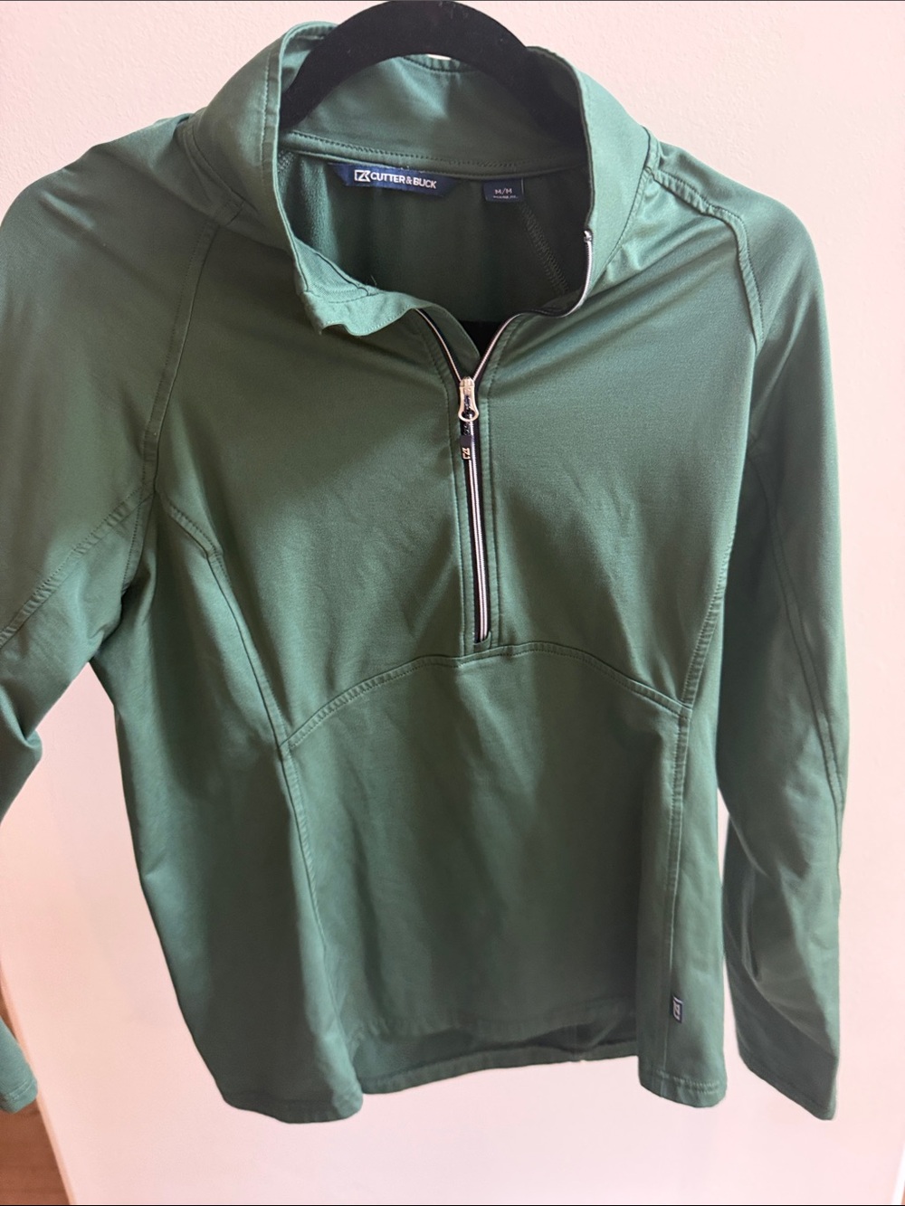 Cutter & Buck Forest Green Quarter-Zip Performance Pullover